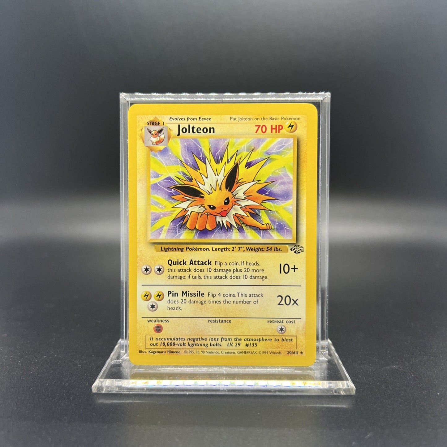 Pokemon Jolteon 20/64 Jungle Non Holo - NEAR MINT