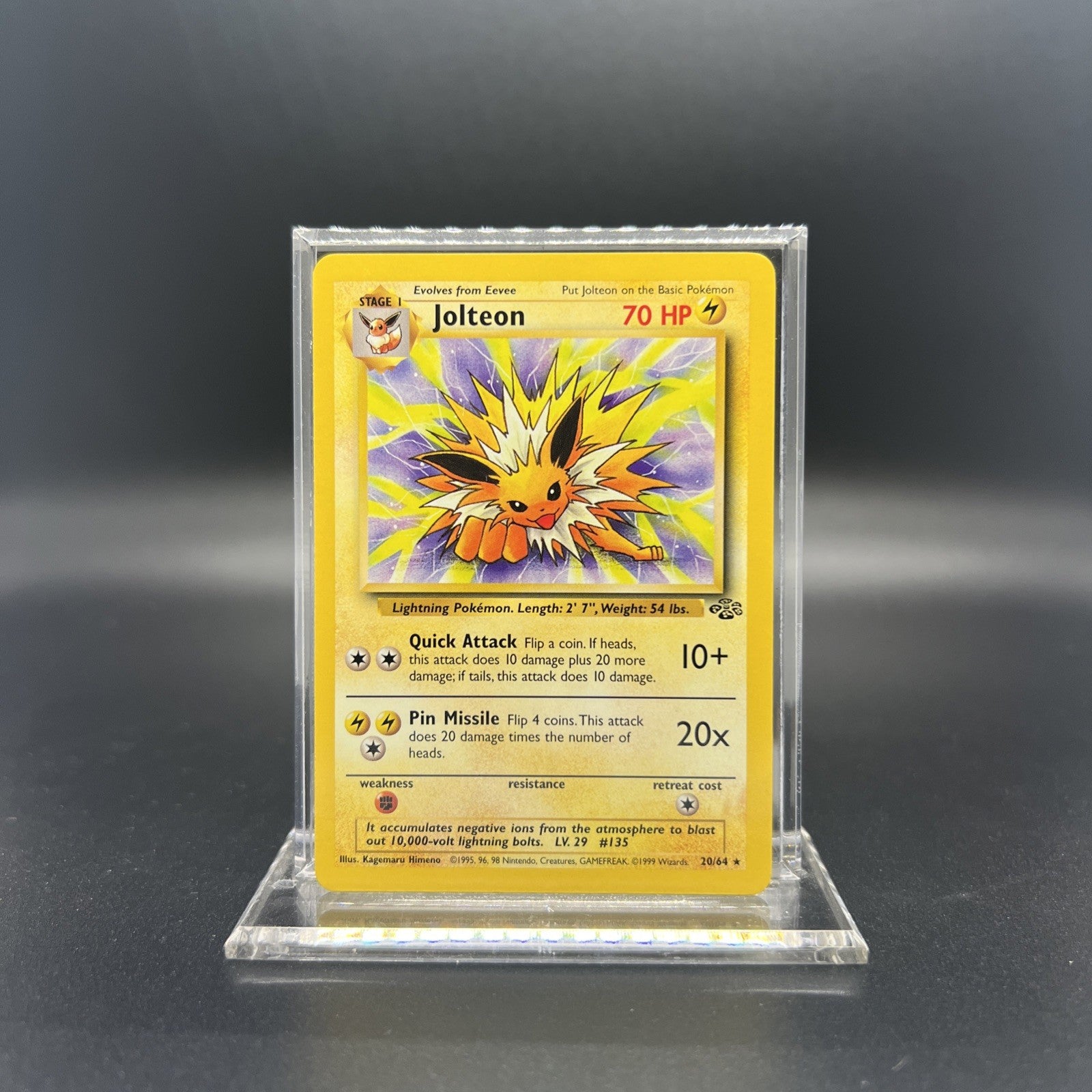 Pokemon Jolteon 20/64 Jungle Non Holo - NEAR MINT