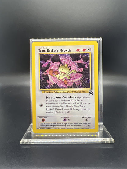 Pokemon Team Rocket's Meowth 18/53 Wotc Promo - NEAR MINT