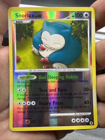 Pokemon Snorlax 81/111 Rising Rivals Reverse Holo - NEAR MINT