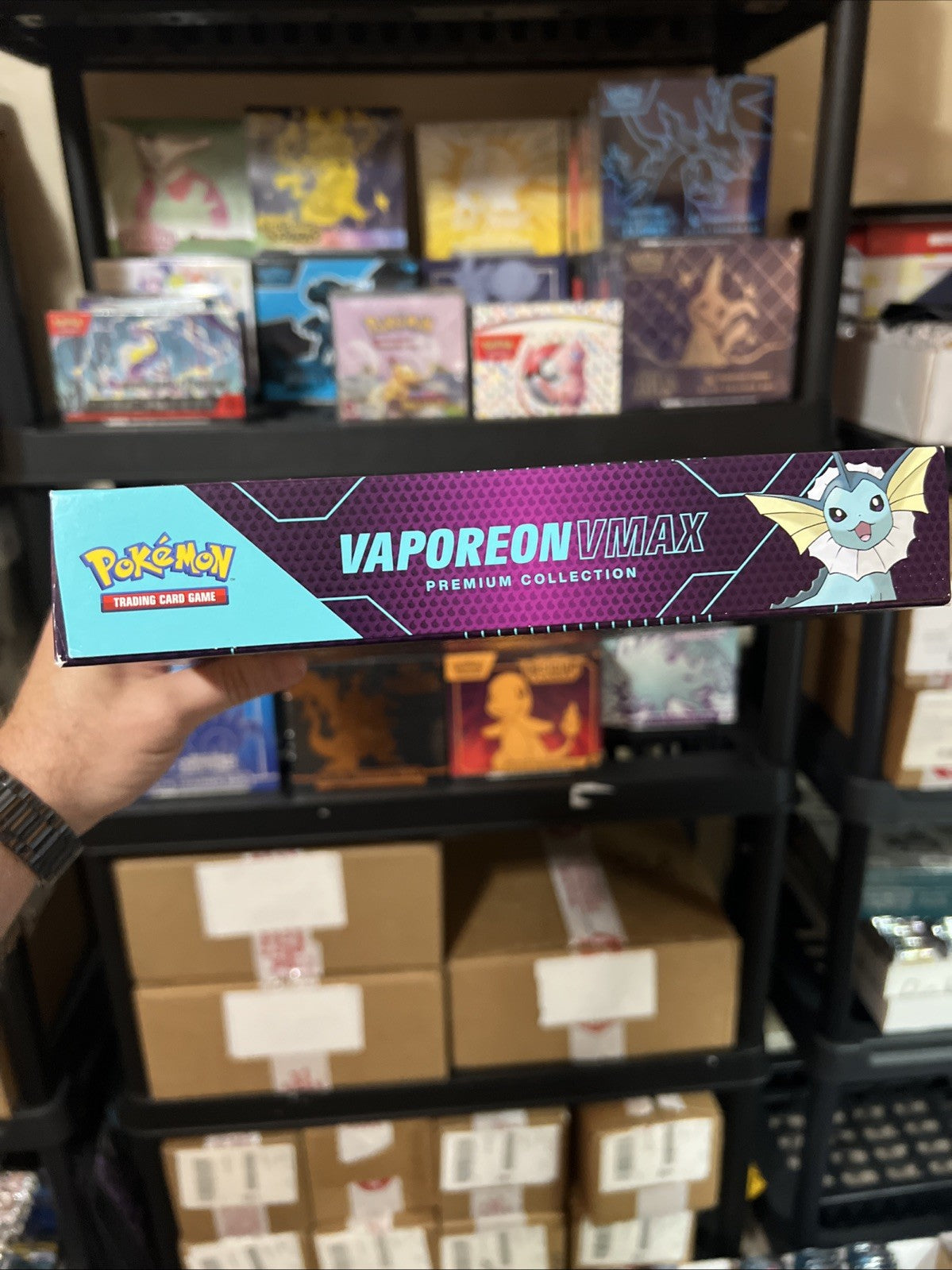 Pokemon Vaporeon VMAX Premium Collection Box Brand New Sealed