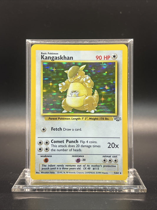 Kangaskhan 05/64 – Jungle – Holo Rare – Light Play (B) -Pokemon