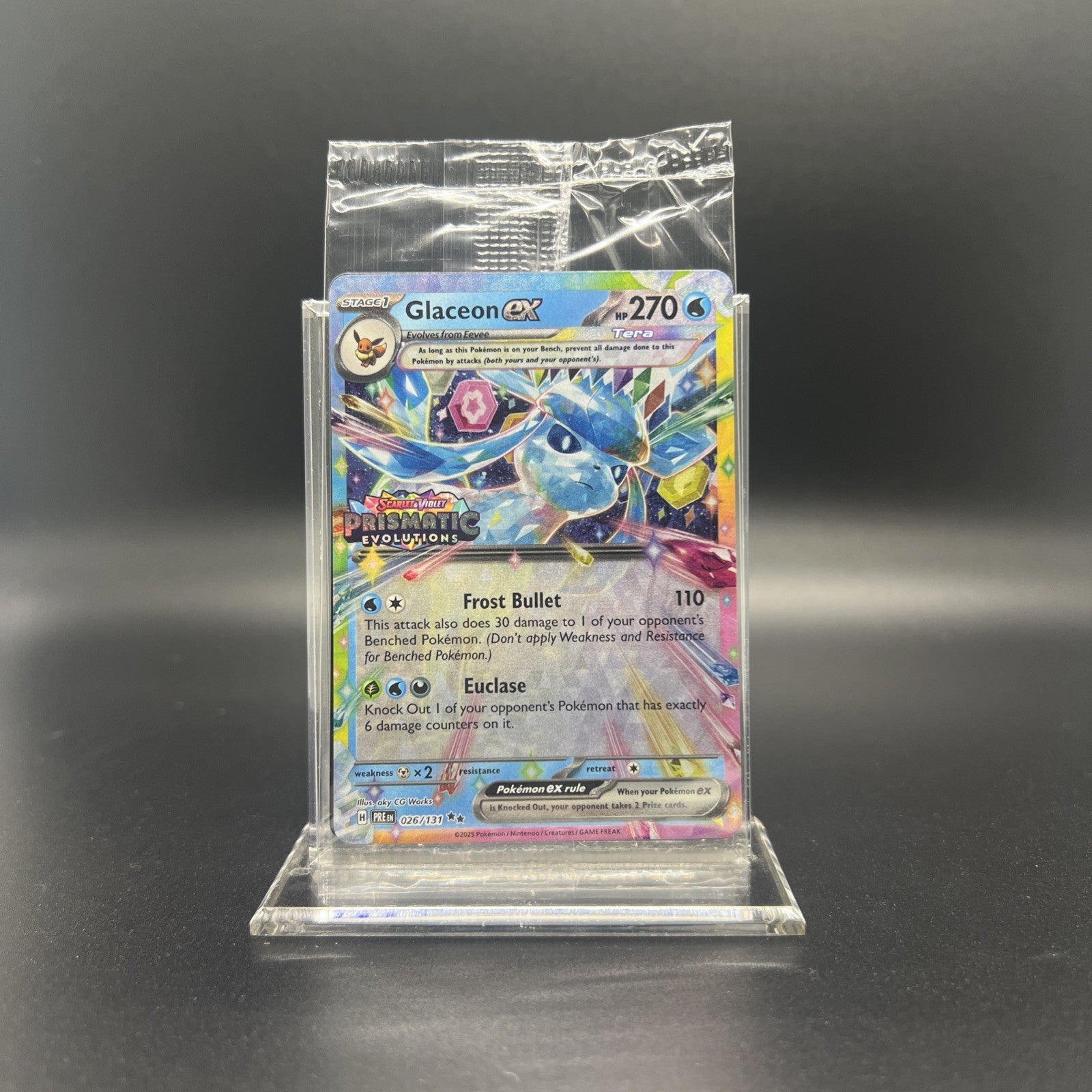 Sealed Glaceon ex - (Prismatic Evolutions Stamp) 026/131