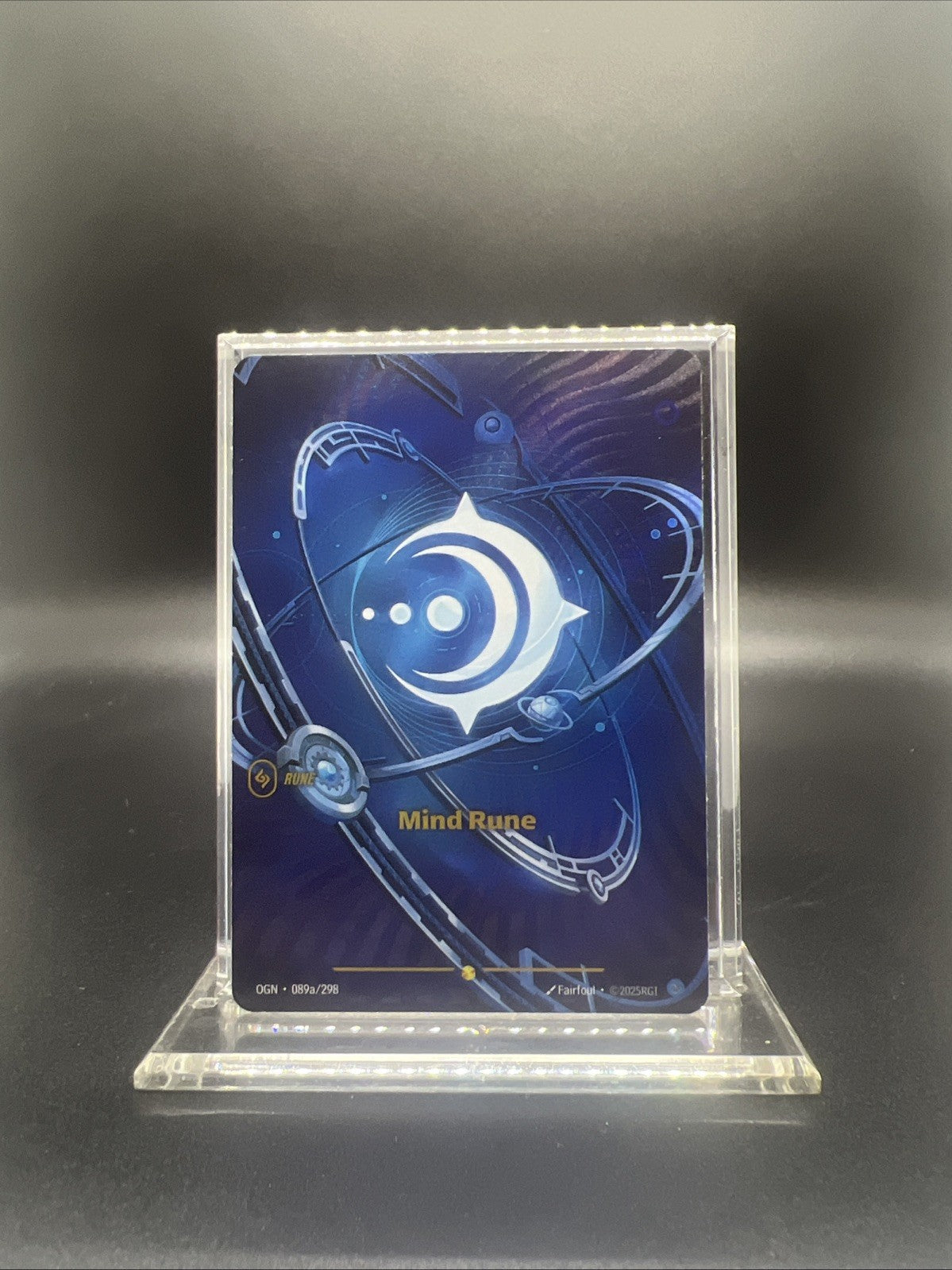 Riftbound Origins Mind Rune Alternate Art Foil 89a/353 - NEAR MINT