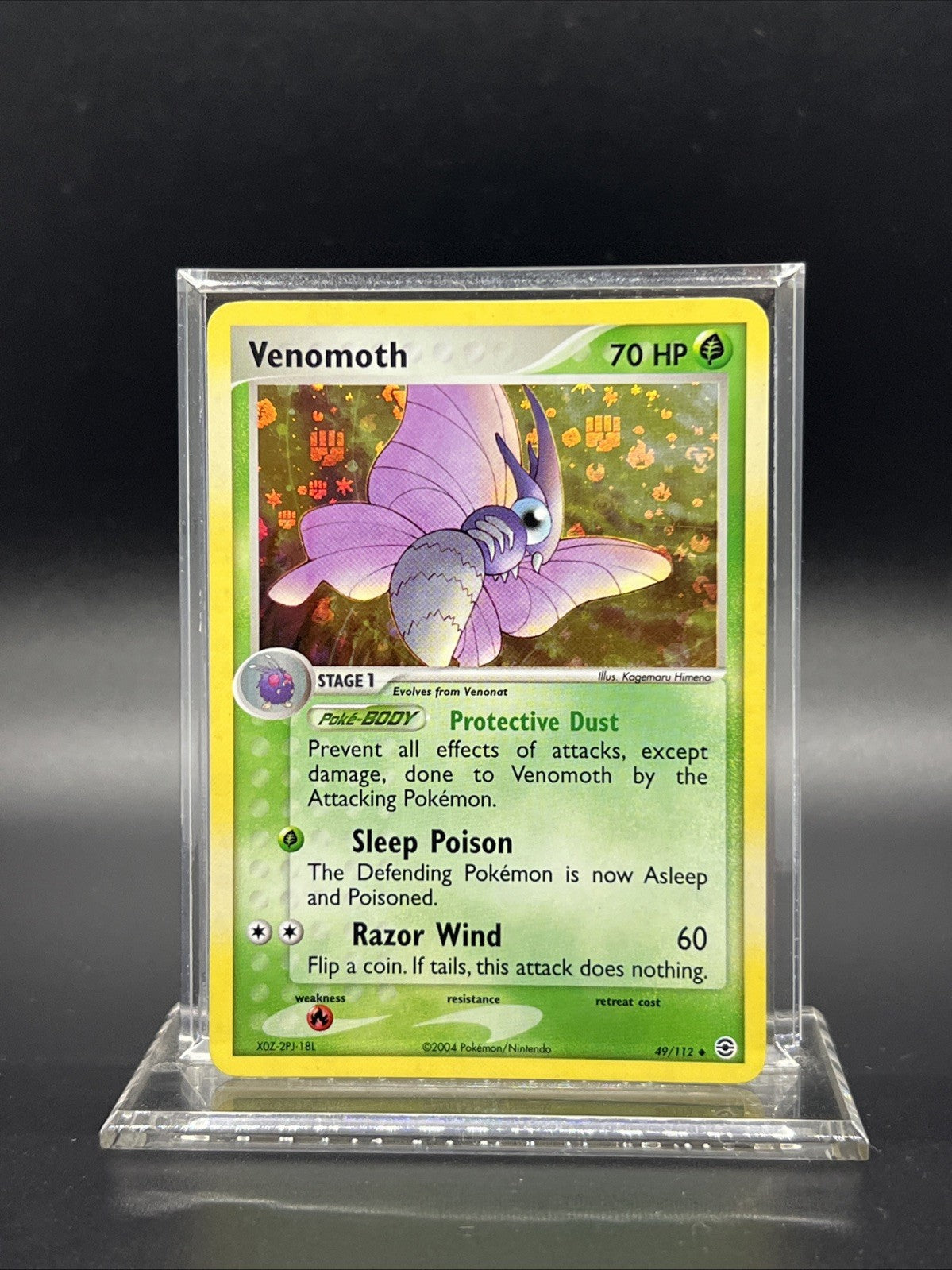 Venomoth 49/112 FireRed & LeafGreen Reverse Holo LIGHT PLAY Pokemon