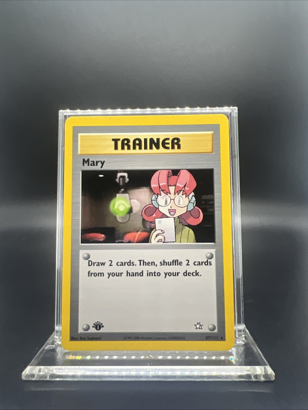 Pokemon Mary 1st Edition 87/111 Neo Genesis Rare - LIGHT PLAY