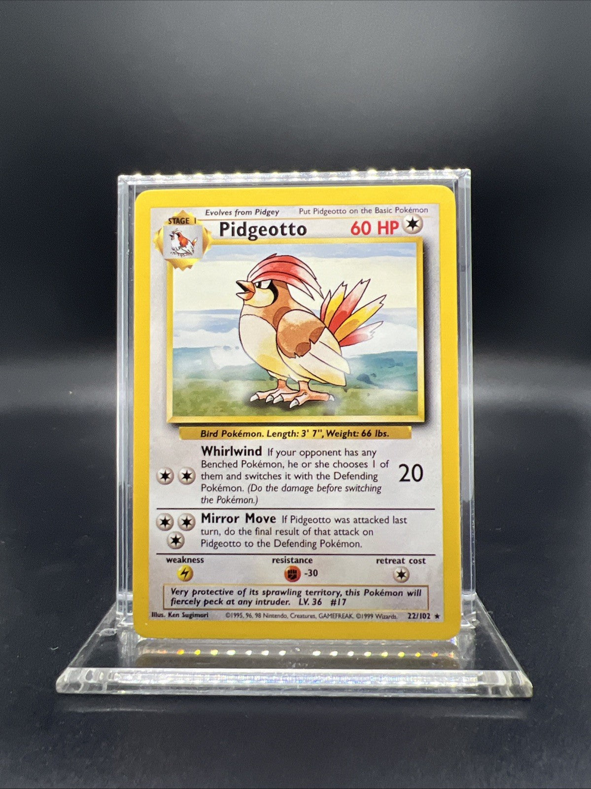 Pokemon Pidgeotto 022/102 Base Set Rare - MOD PLAY
