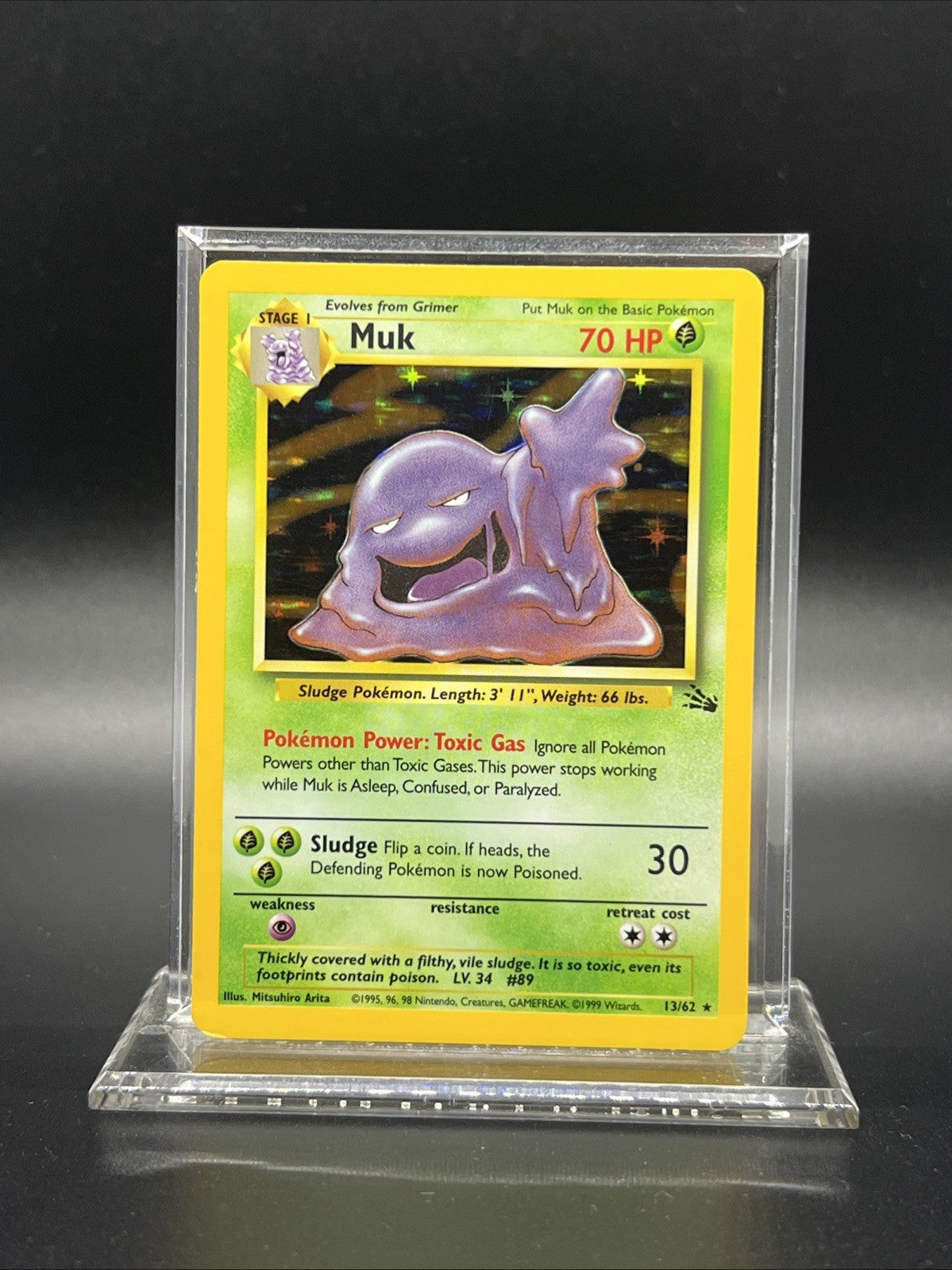 Muk 13/62 Fossil Holo MOD PLAY Pokemon