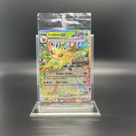 Sealed Leafeon ex - (Prismatic Evolutions Stamp) 006/131 Card