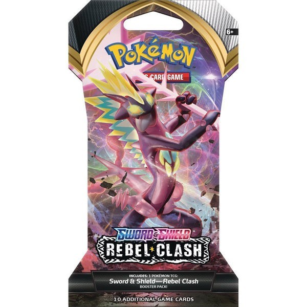 Pokemon Sword & Shield Rebel Clash Sleeved Booster Pack - CHOOSE YOUR ART