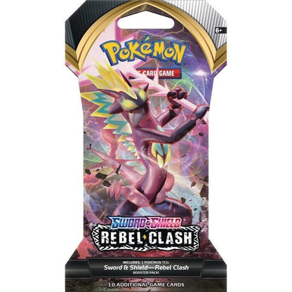 Pokemon Sword & Shield Rebel Clash Sleeved Booster Pack - CHOOSE YOUR ART