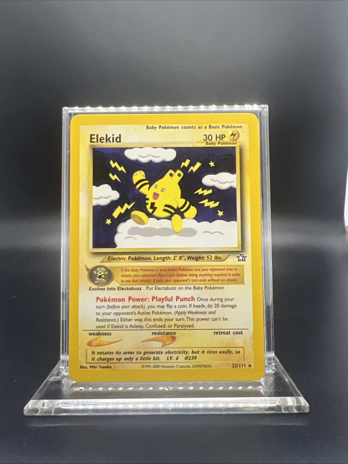 Pokemon Elekid 22/111 Neo Genesis Rare - LIGHT PLAY