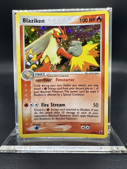 Pokemon Blaziken 3/109 Ex Battle Stadium Holo - NEAR MINT