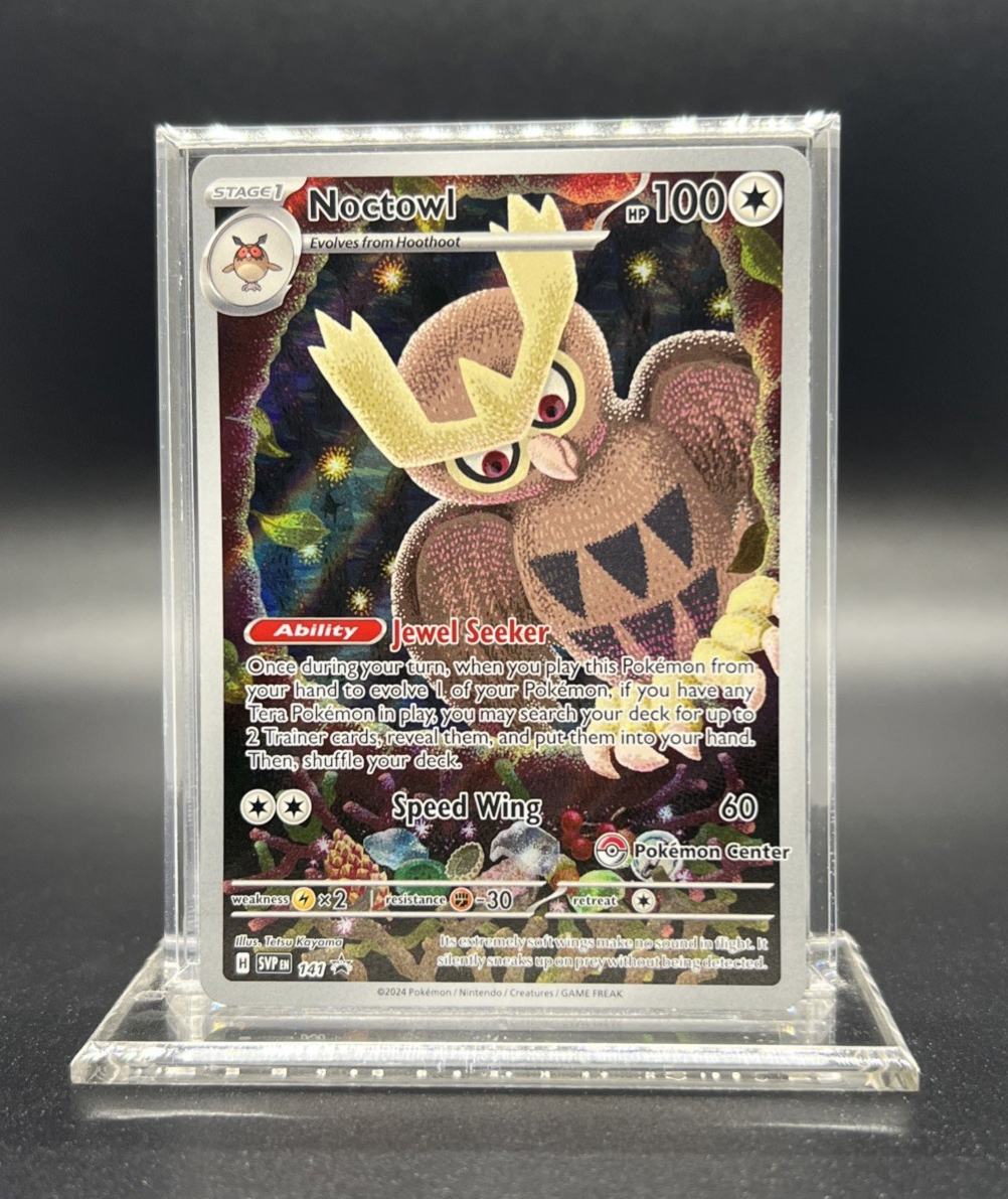 Pokemon Noctowl 141 (Pokemon Center) Scarlet & Violet Promo - NEAR MINT