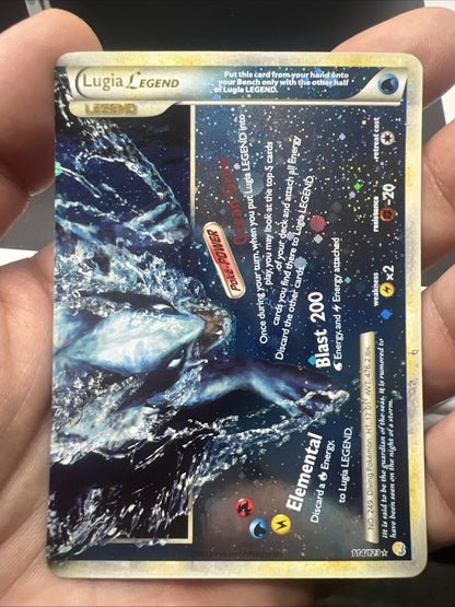 Pokemon Lugia Legend (Bottom) 114/123 Heartgold & Soulsilver Holo - LIGHT PLAY