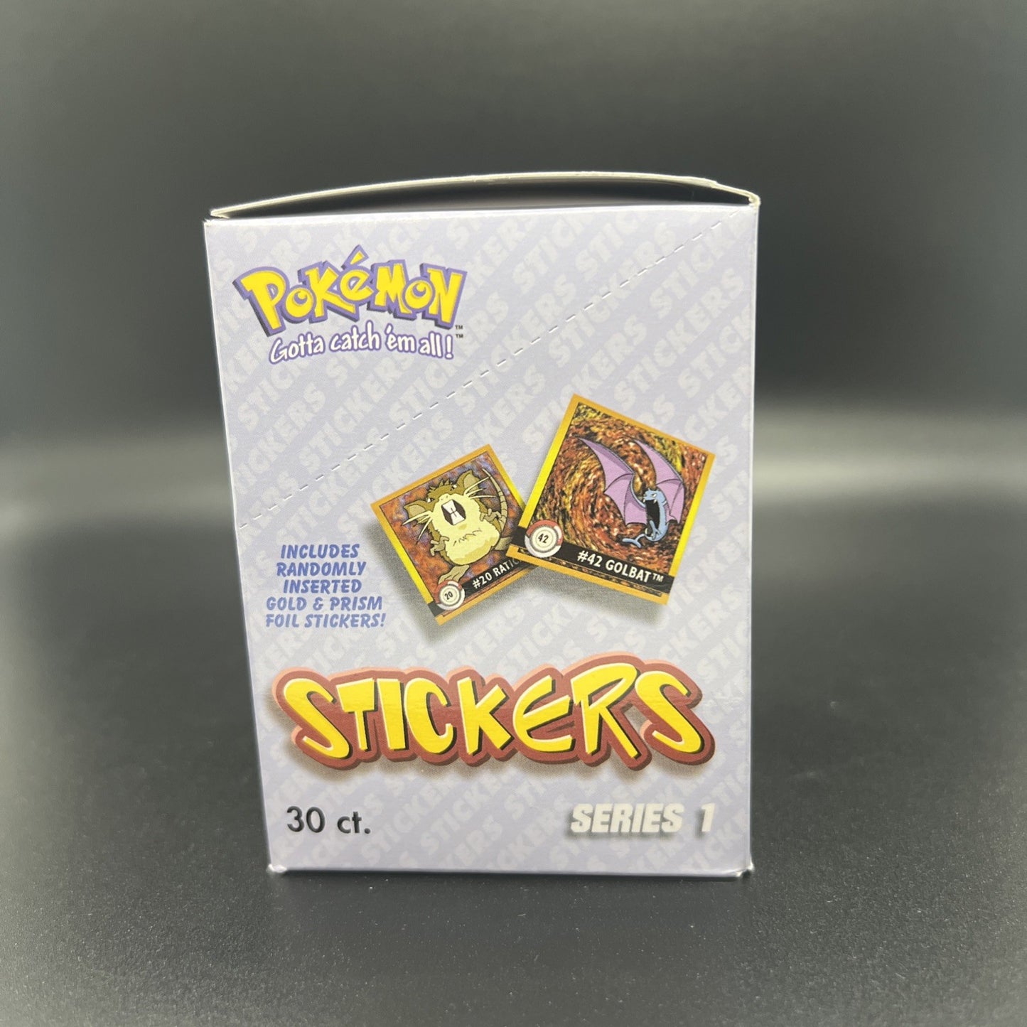 Pokémon 1999 ArtBox Stickers Series 1 Factory Sealed
