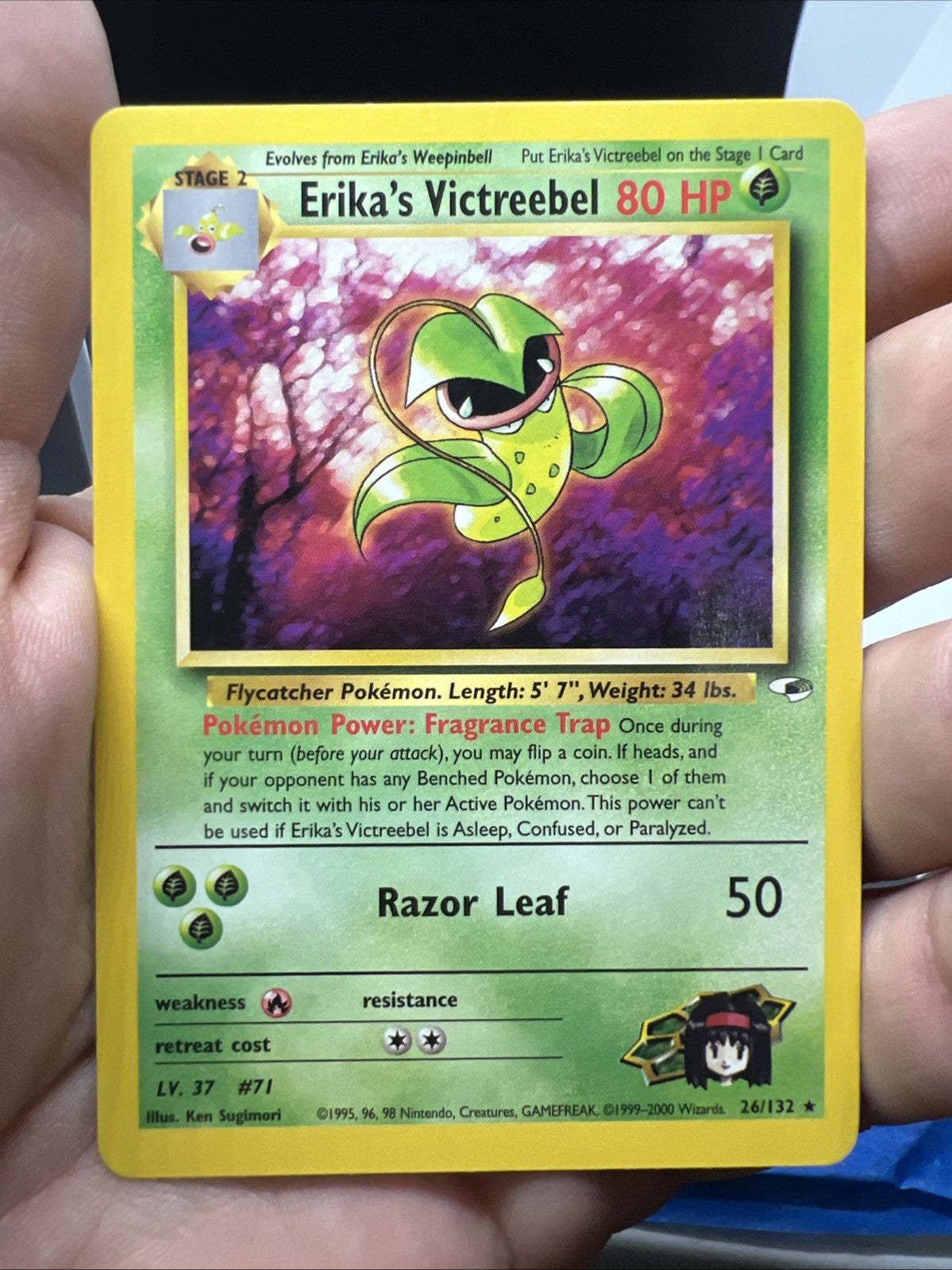 Pokemon Erika's Victreebel 026/132 Gym Heroes Rare - MOD PLAY