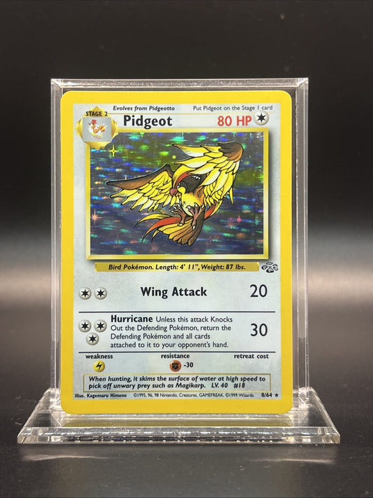 Pidgeot 08/64 – Jungle – Holo Rare – Light Play - Pokemon