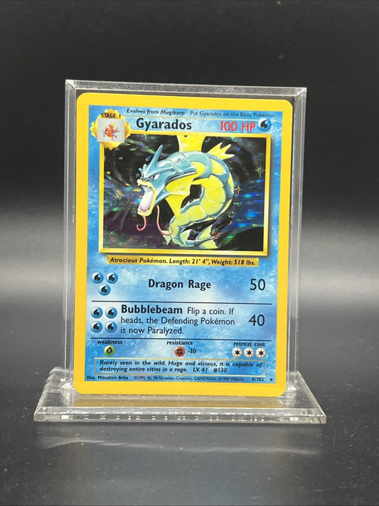 Gyarados 6/102 Base Set Holo - MOD PLAY - Pokemon