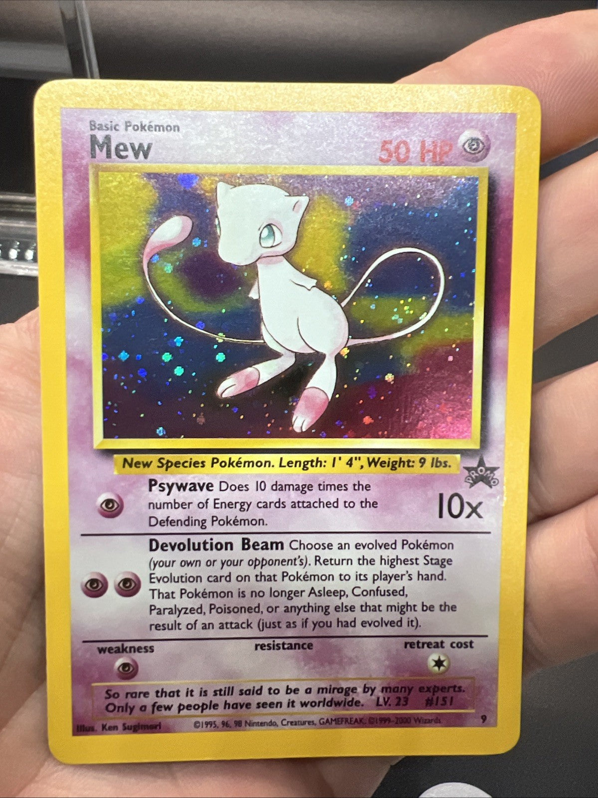Pokemon Mew 09 Wotc Promo Holo - NEAR MINT