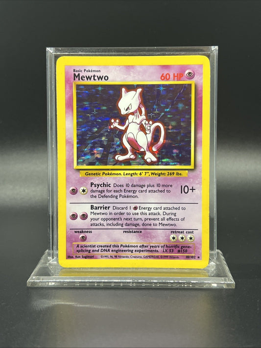 Pokemon Mewtwo 010/102 Base Set Holo - MOD PLAY