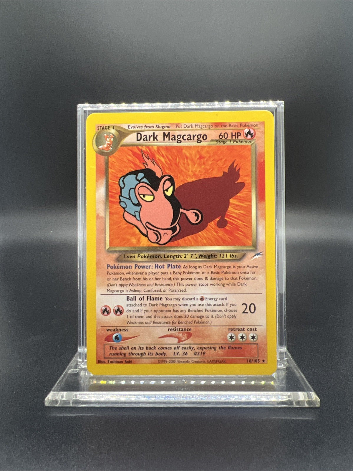 Pokemon Dark Magcargo 18/105 Neo Destiny Rare - MOD PLAY