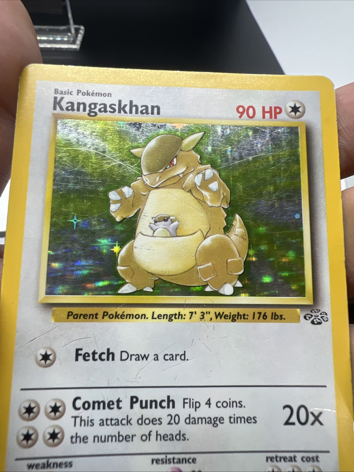 Pokemon Kangaskhan 05/64 – Jungle – Holo Rare – Heavy Play (C)