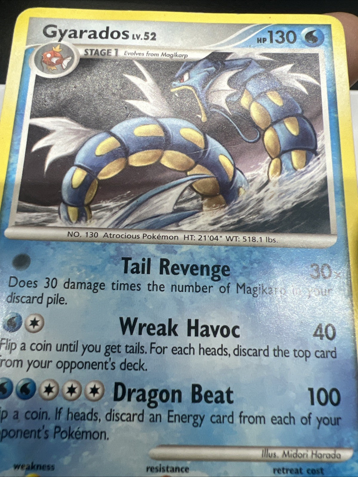 Pokemon Gyarados 019/100 Stormfront - Non Holo - MOD PLAY