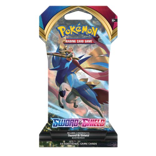 Pokemon Sword & Shield Base Set Sleeved Booster Pack - CHOOSE YOUR ART