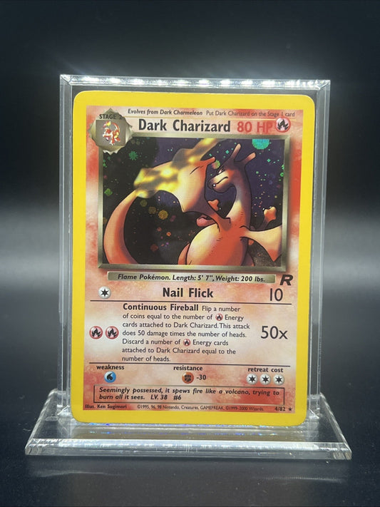 Pokemon Dark Charizard 4/82 – Team Rocket – Holo Rare – Moderate Play