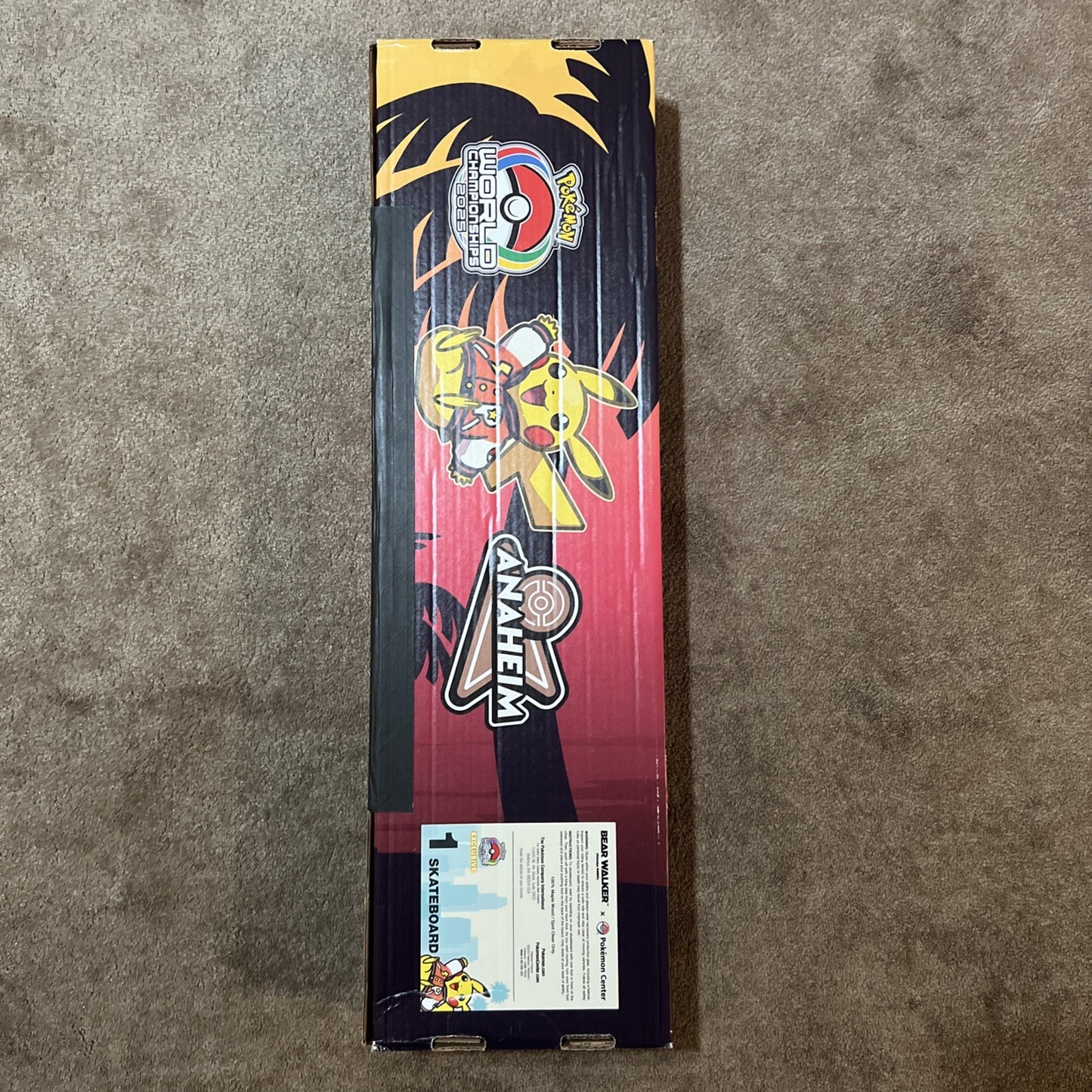 Pokemon 2025 World Championship Bear Walker Anaheim Skateboard Factory Sealed