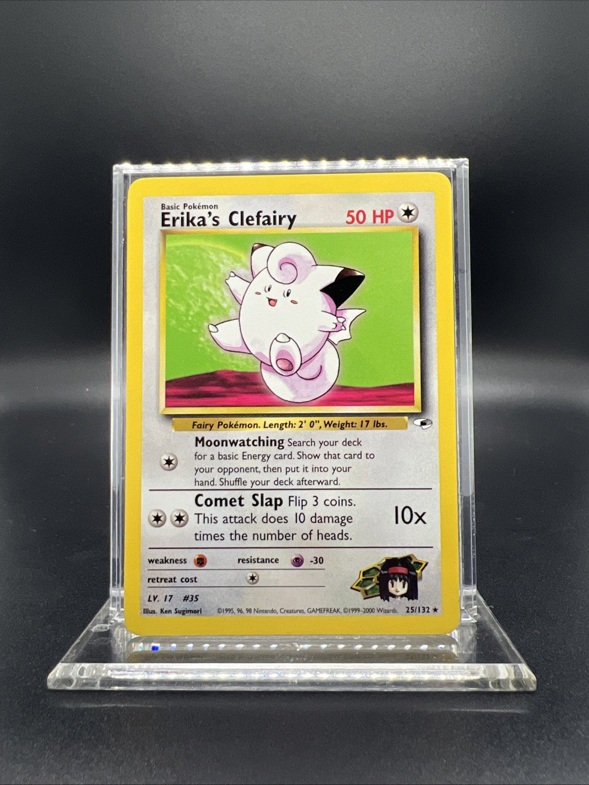 Pokemon Erika's Clefairy 025/132 Gym Heroes Rare - MOD PLAY