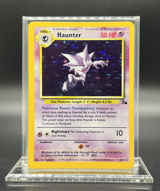 Pokemon Haunter 6/62 Fossil Holo - NEAR MINT