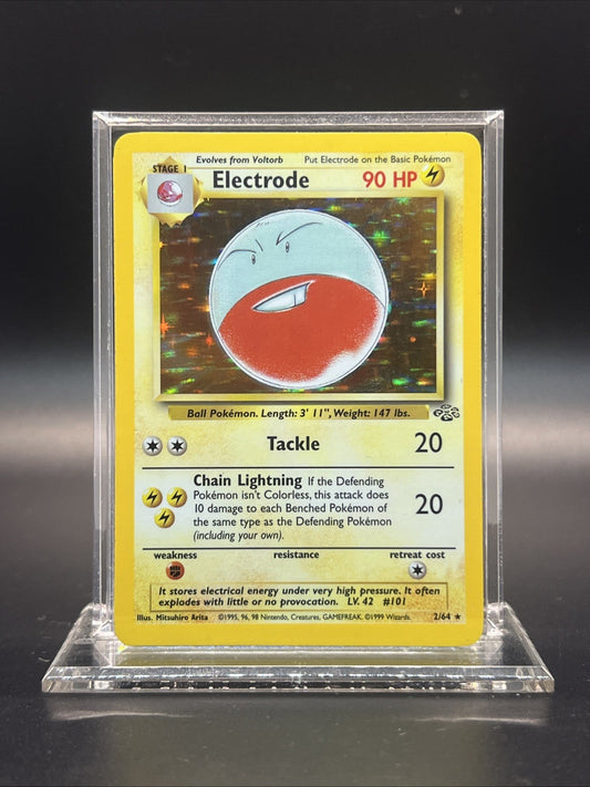 Electrode 02/64 – Jungle – Holo Rare – Light Play - Pokemon