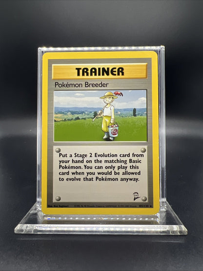 Pokemon Breeder 105/130 Base Set 2 Rare - MOD PLAY