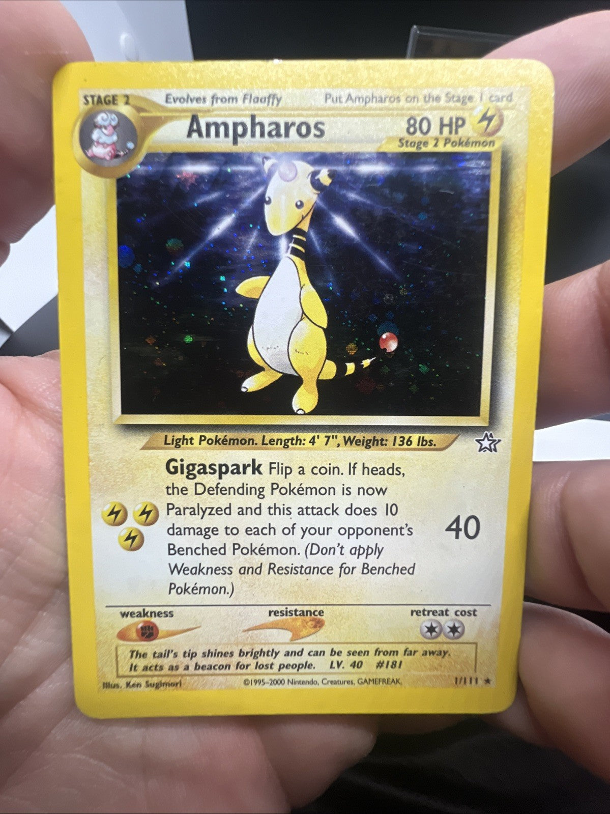 Pokemon Ampharos 1/111 Neo Genesis Holo - MOD PLAY