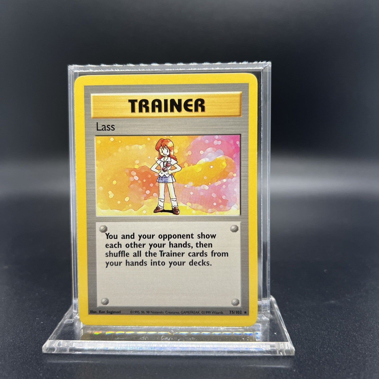 Pokemon Lass 075/102 Base Set - LIGHT PLAY