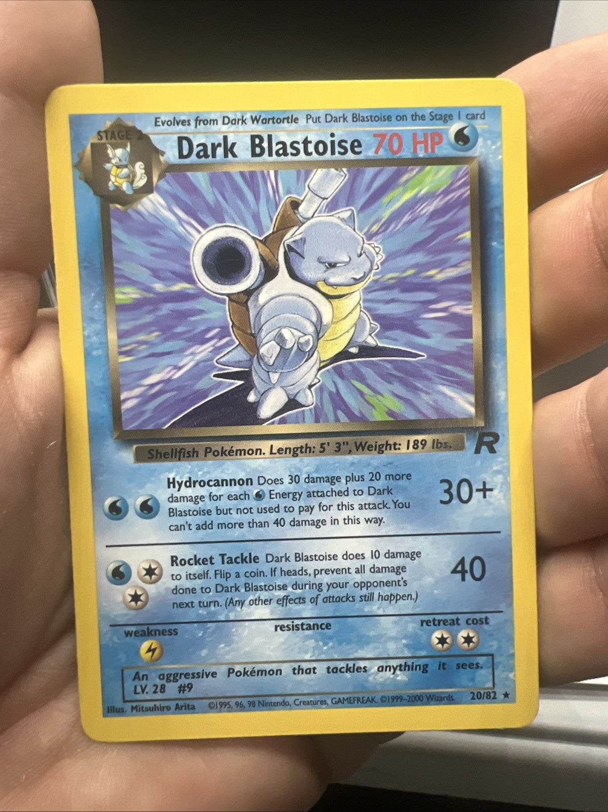 Pokemon Dark Blastoise 20/82 Team Rocket - NEAR MINT