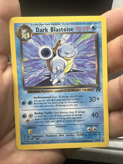 Pokemon Dark Blastoise 20/82 Team Rocket - NEAR MINT