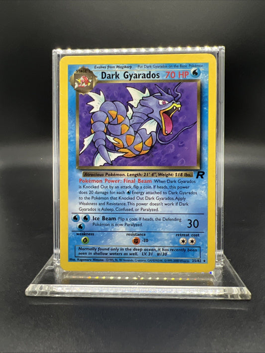 Pokemon Dark Gyarados 25/82 Team Rocket RARE - MOD PLAY