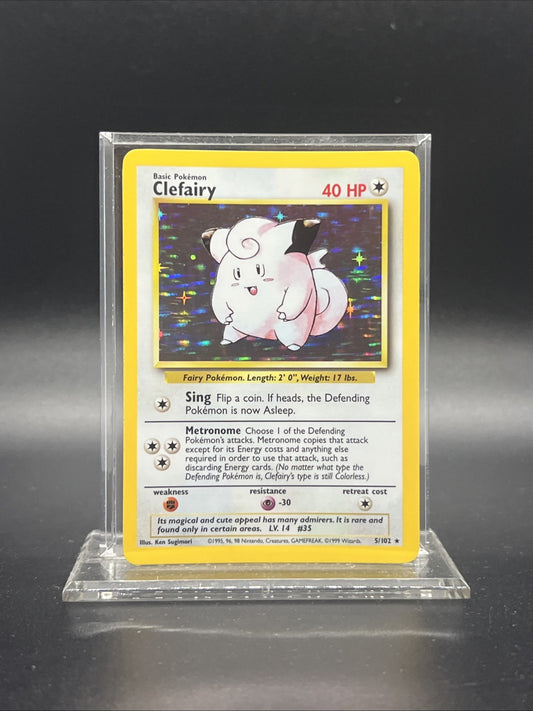Clefairy 005/102 Base Set Holo - MOD PLAY - Pokemon