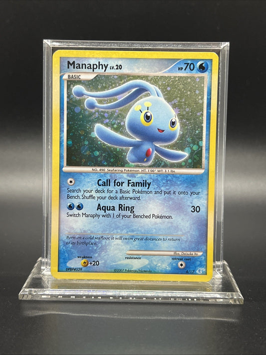 Manaphy 4/12 DP Trainer Kit Manaphy & Lucario Holo MOD PLAY Pokemon