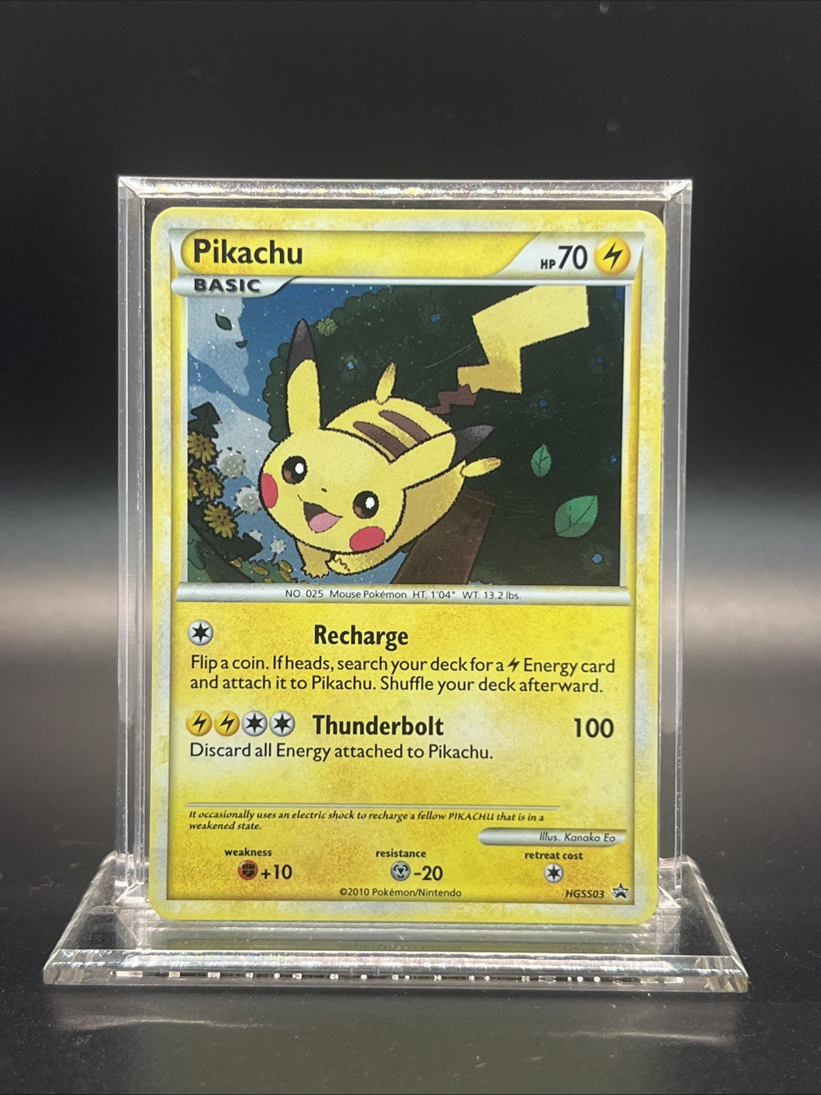 Pikachu HGSS03 – Black Star Promo – Holo – Light Play - Pokemon