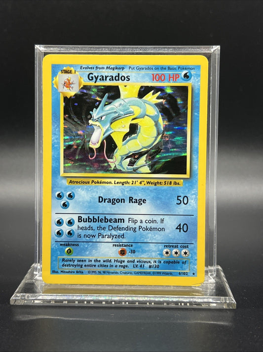 Gyarados 006/102 Base Set Holo HEAVY PLAY Pokemon