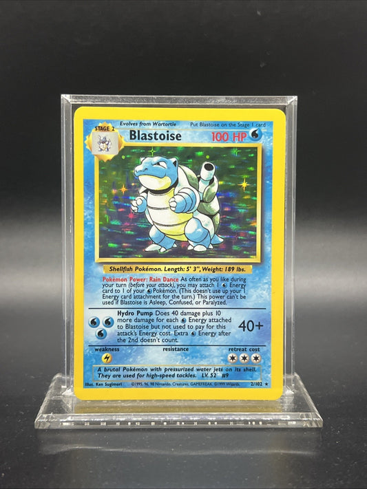 Blastoise 002/102 Base Set Holo - MOD PLAY - Pokemon