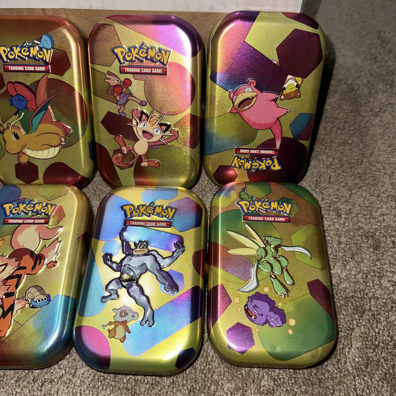 10x Pokemon TCG Scarlet & Violet 151 Mini-Tin set w/ Info Card & Coin NO PACKS