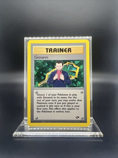 Pokemon Giovanni 104/132 Gym Challenge Rare - LIGHT PLAY