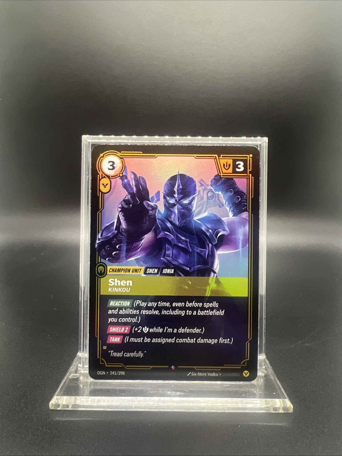 Riftbound Origin Shen Kinkou Rare Foil 241/298 - NEAR MINT