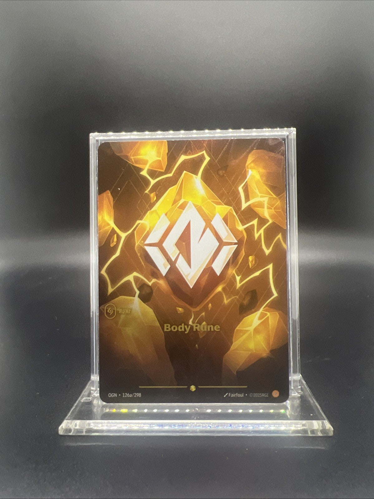 Riftbound Origins Body Rune Alt Art Foil 126a/298 - NEAR MINT