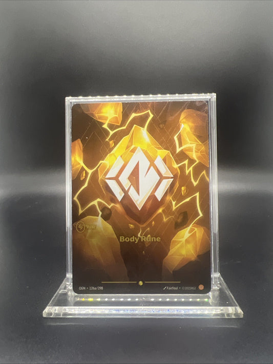 Riftbound Origins Body Rune Alt Art Foil 126a/298 - NEAR MINT